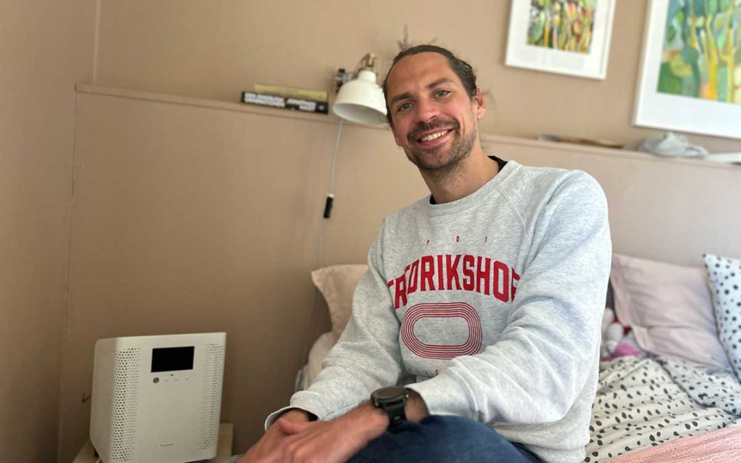 Christoffer testade svenska luftrenaren: ”Jag sover mycket bättre!”