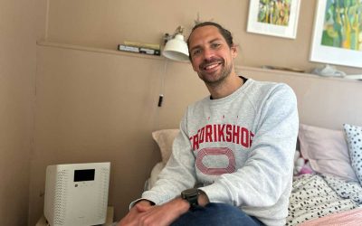 Christoffer testade svenska luftrenaren: ”Jag sover mycket bättre!”
