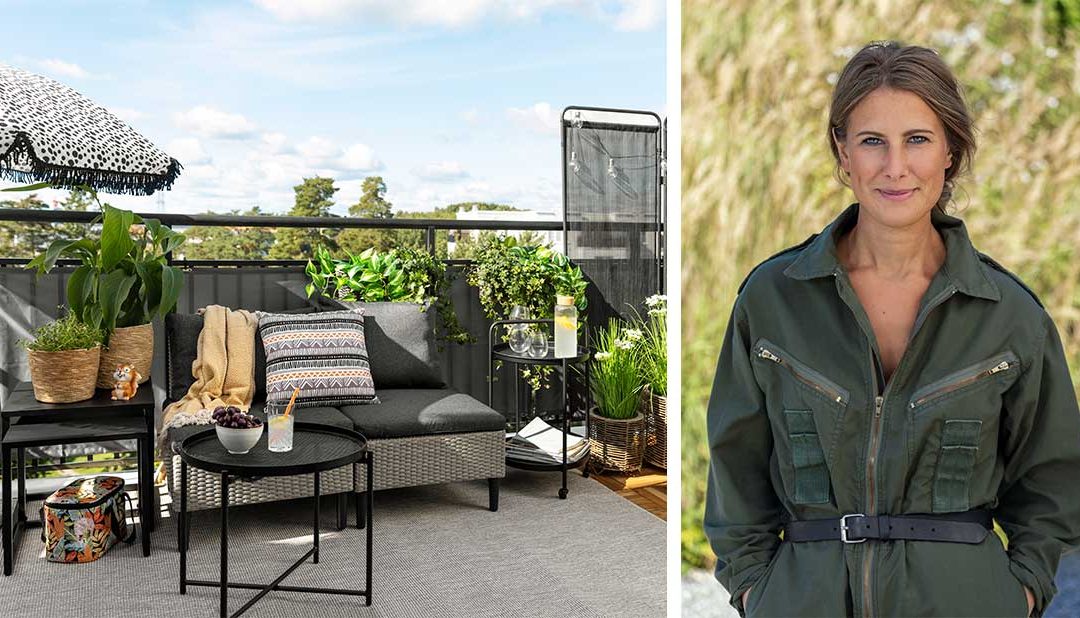 Inredaren tipsar: 5 enkla steg till en härligare balkong