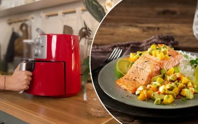 Saftig lax i airfryer – snabbt vardagsrecept med mangosalsa